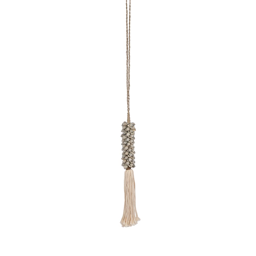 Gland coquillage noir et marron 80x5x5cm