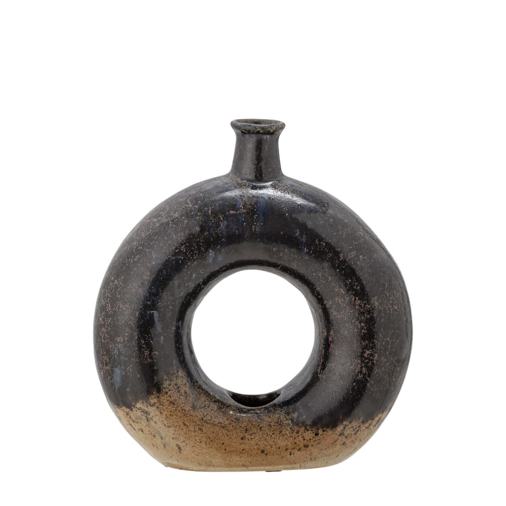 Vase à décorer en grès vert H19.50cm