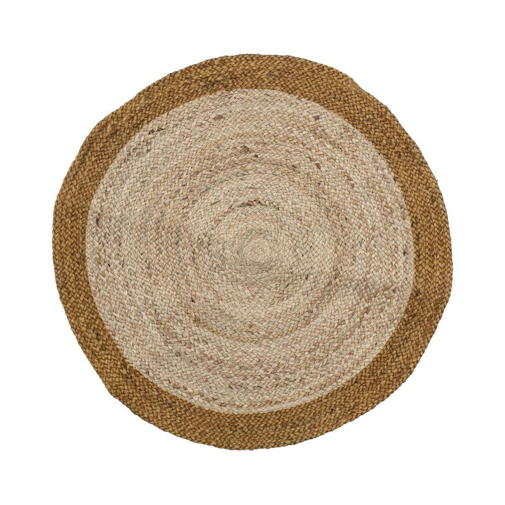 Alfombra de yute marrón 90cm ø