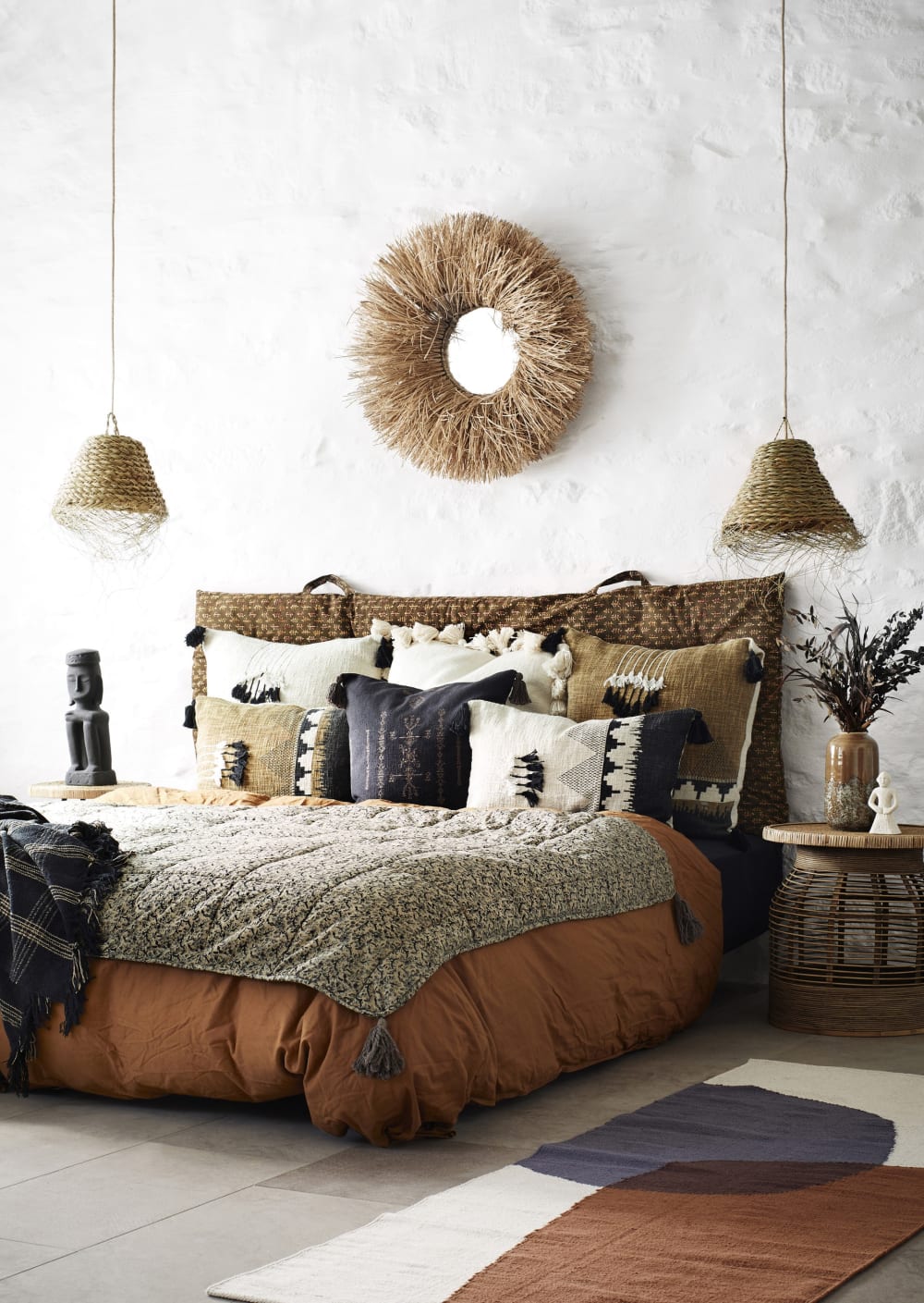 Baumwollteppich 70x200 cm, mehrfarbig - Maisons Du Monde