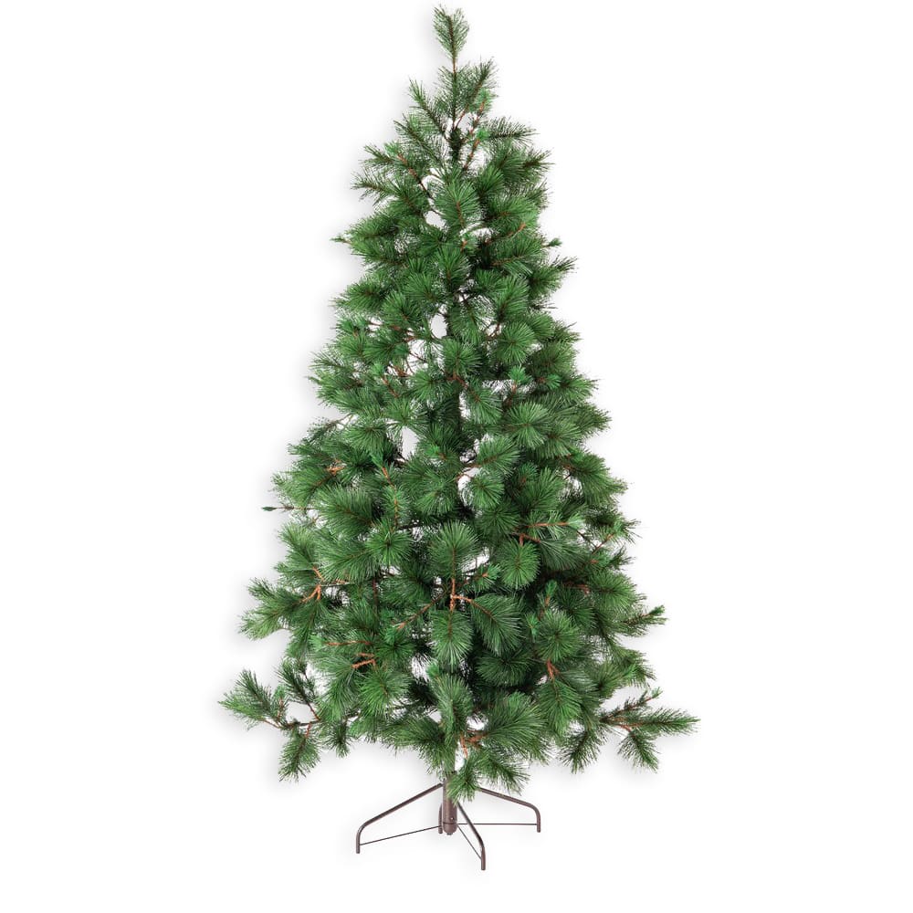 Medio árbol de Navidad artificial de 424 ramas Alt.210 verde