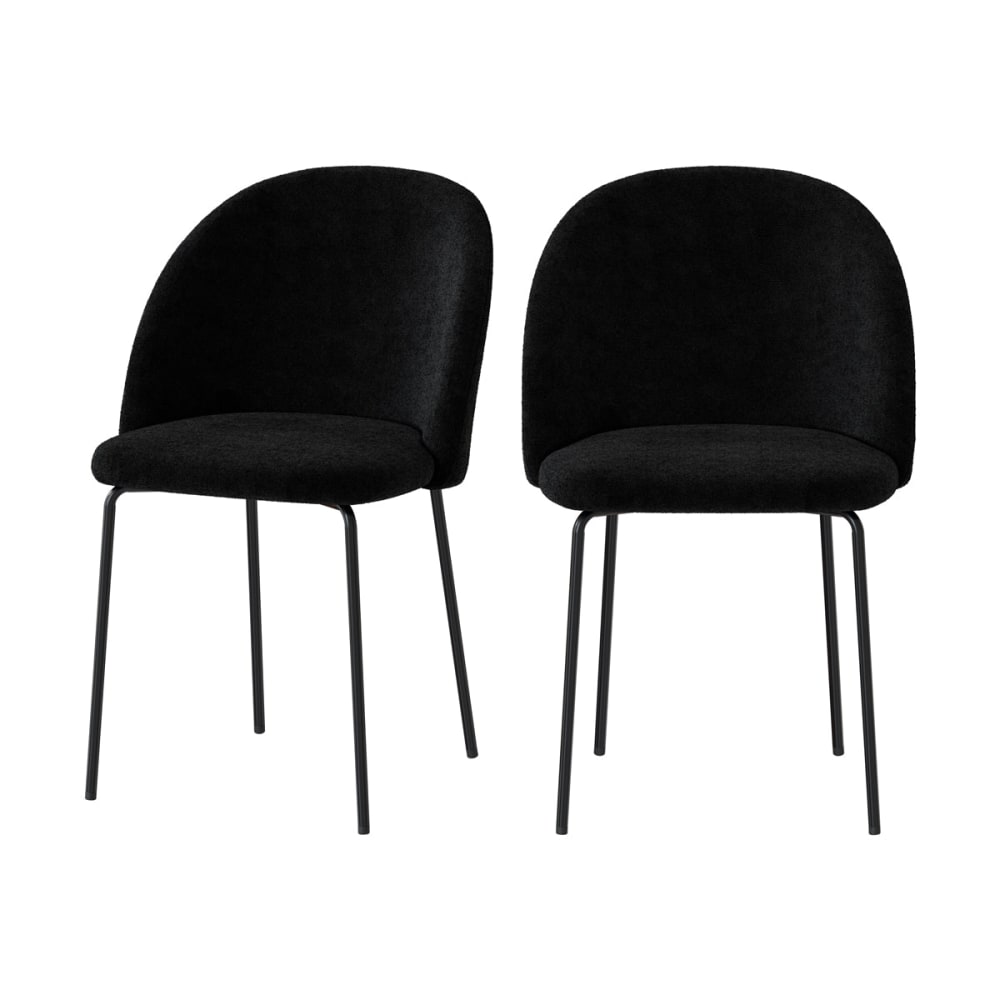 Lot de 2 chaises en tissu