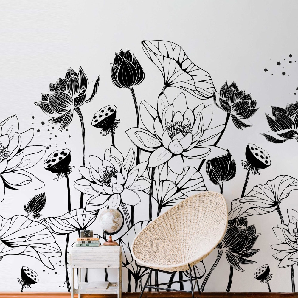 Papier peint  nympheas, - 255
