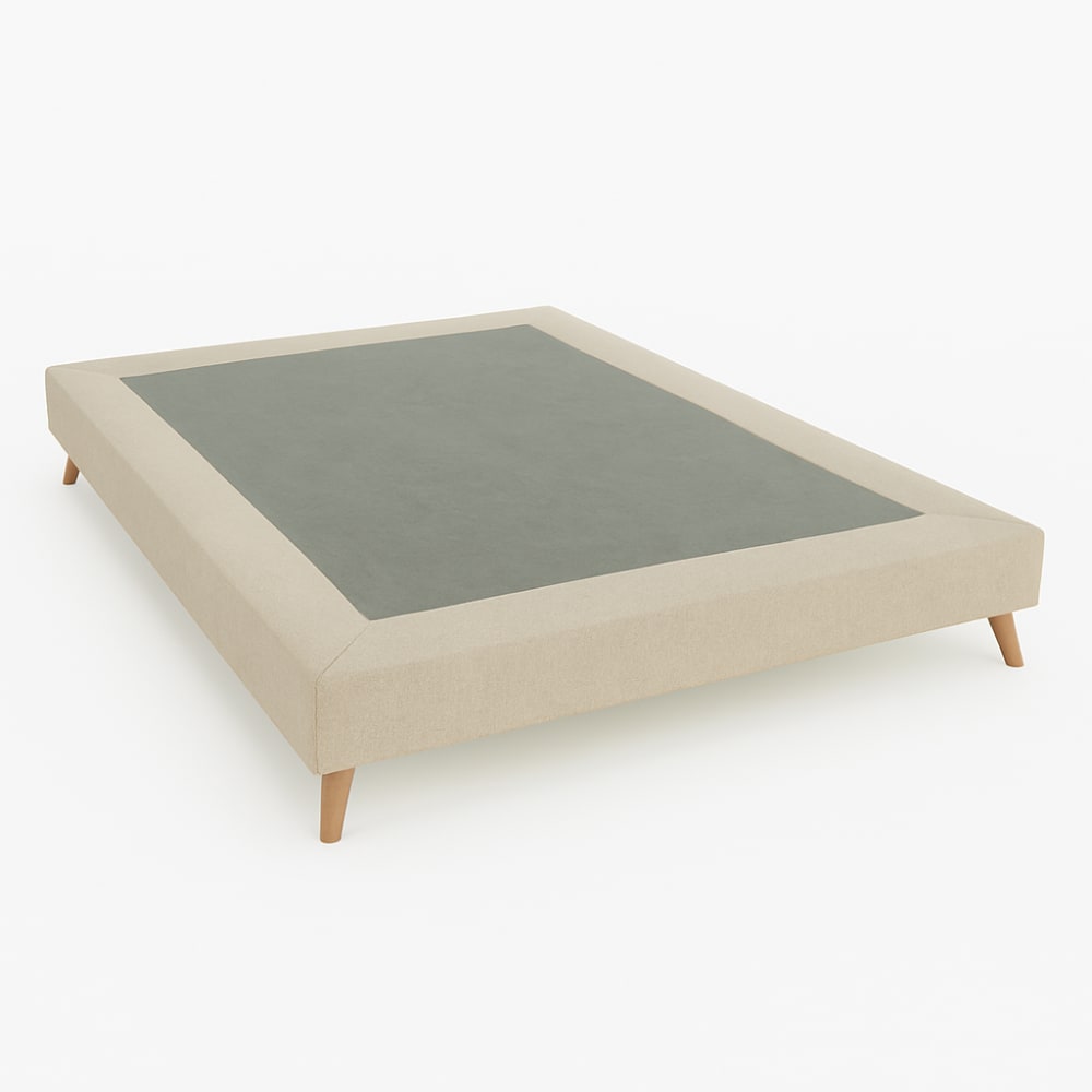Sommier tapissier en bois de style nordique 90x190