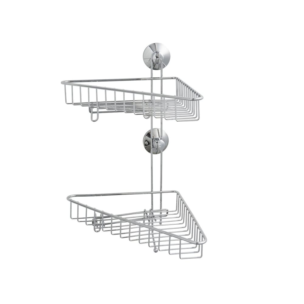 Double étagère de douche en abs chromé Double étagère de douche en abs chromé