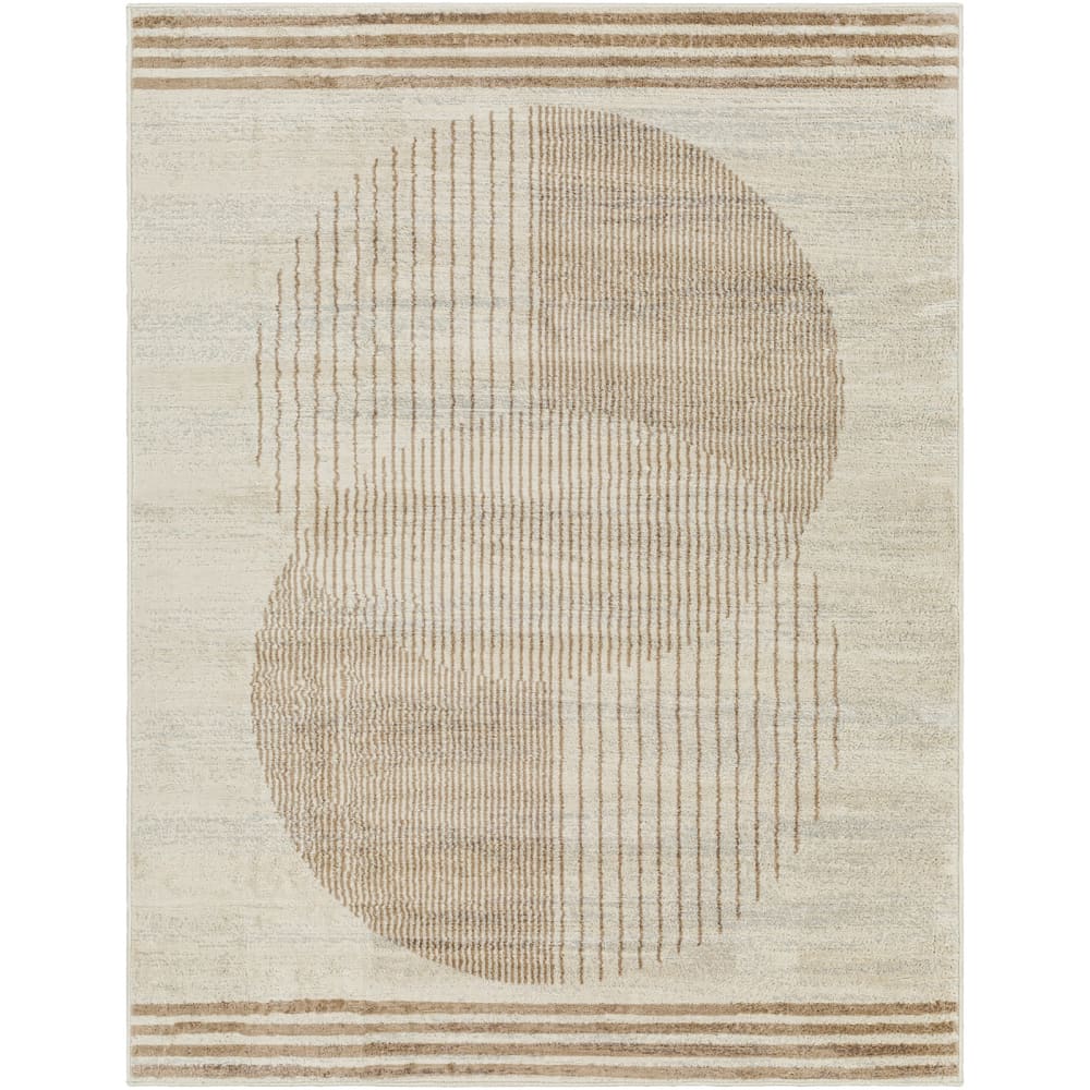 Tapis scandinave moderne beige/brun 120x170