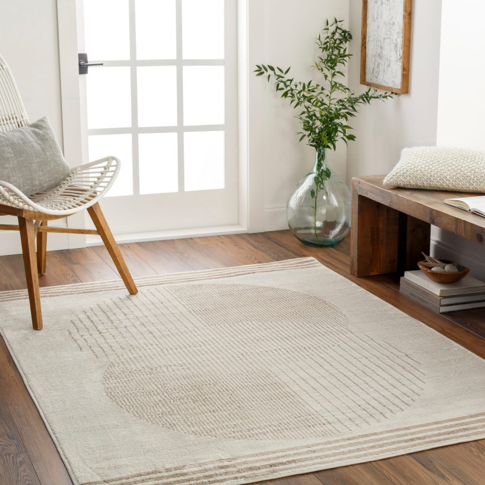 Tapis scandinave moderne beige/brun 120x170 — vue 3