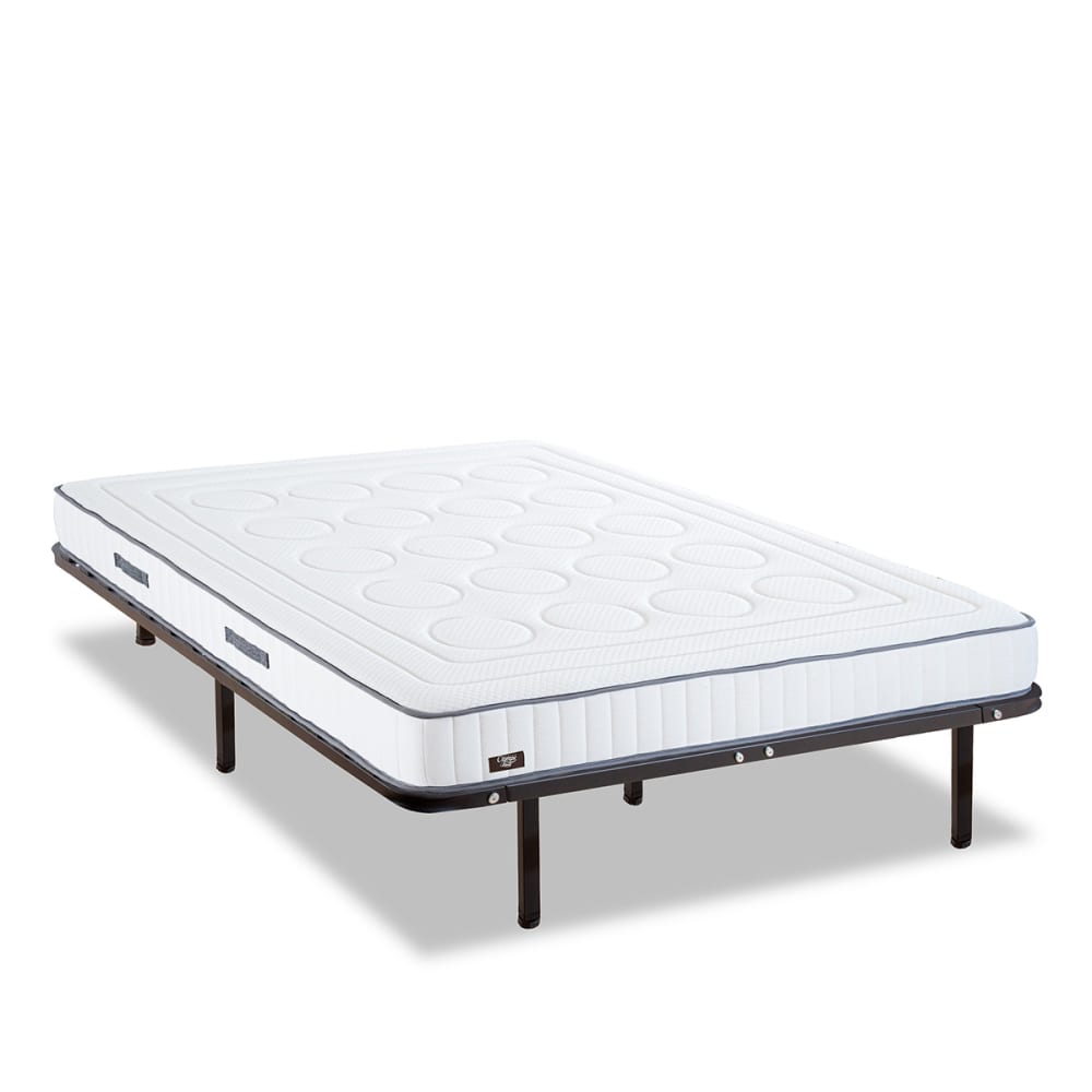 Ensemble    Matelas + Sommier Métal 90x200 cm