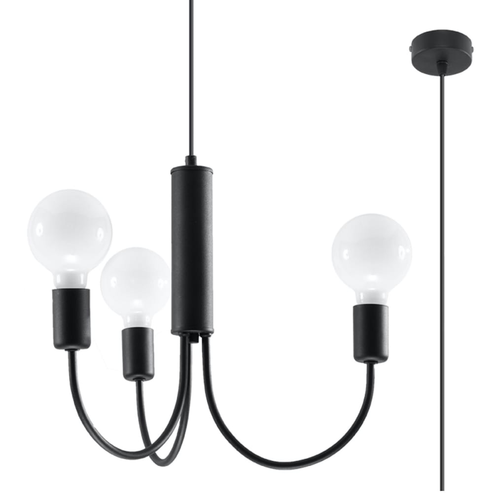 Lampada nero acciaio - Modello Classico chic - Acciaio
