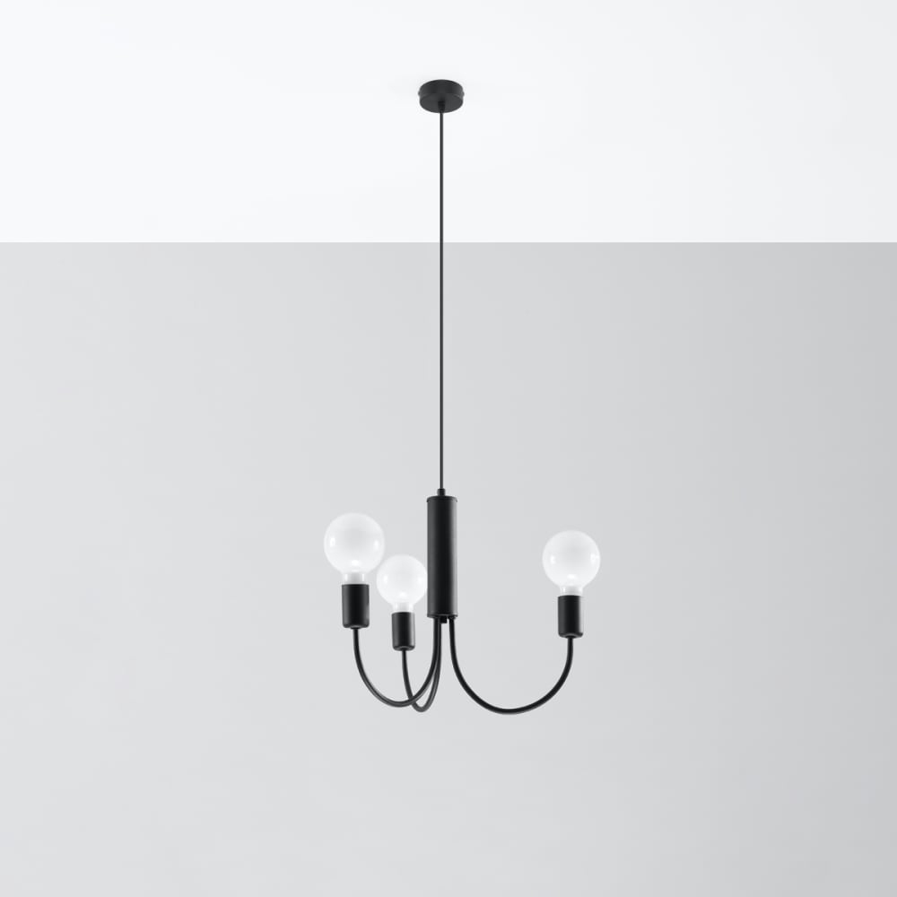 Lampada nero acciaio - Sollux Lighting