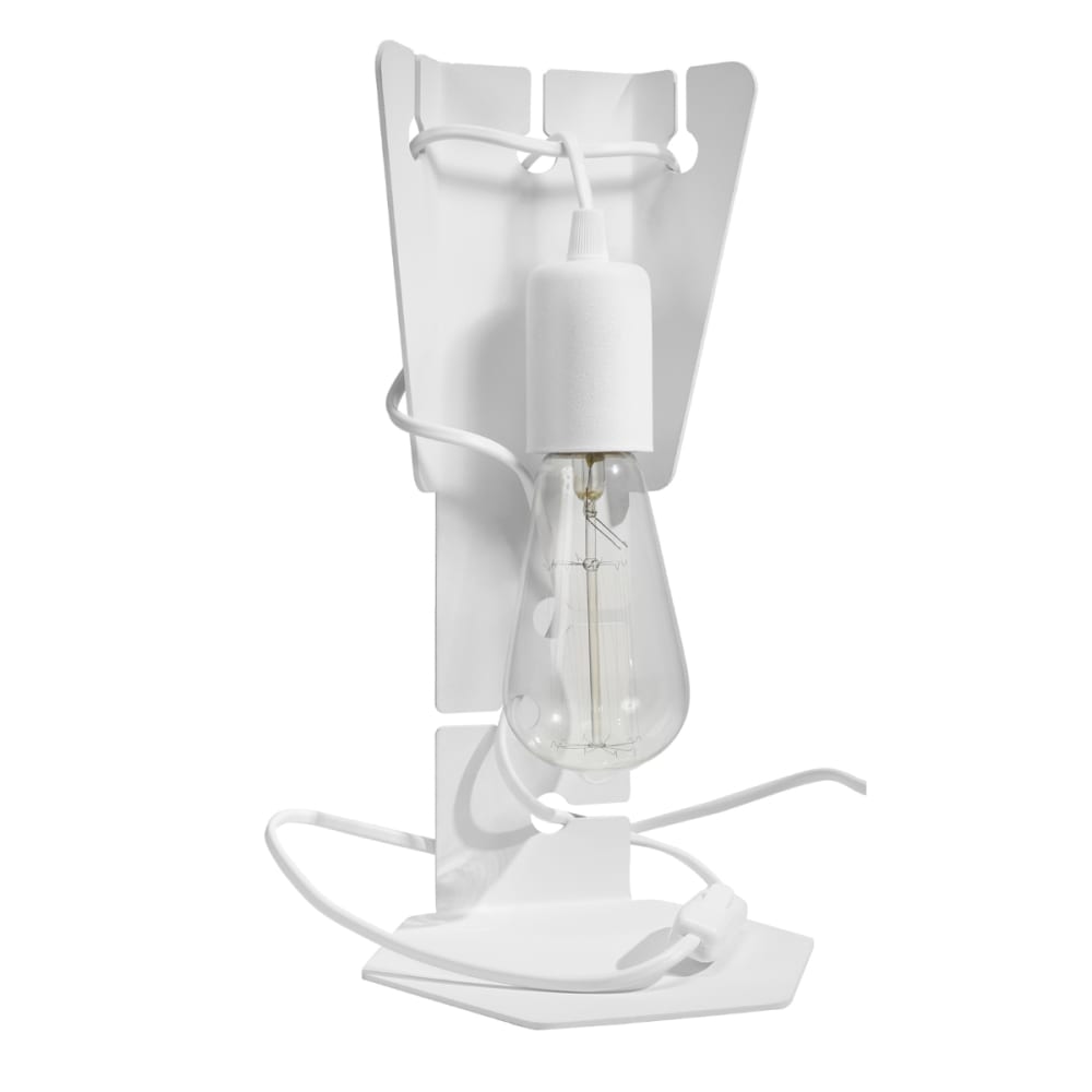 Lampe à poser Acier Blanc E27 1 Arby