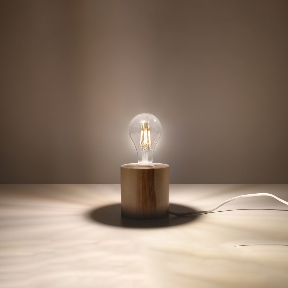 Lampe à poser Bois Bois Naturel E27 1 Salgado — vue 4