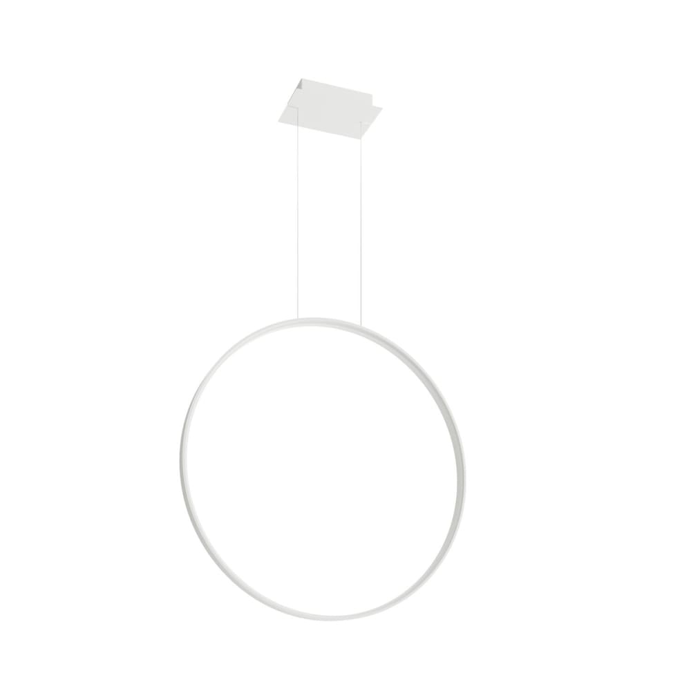 Thoro Lighting Hängelampe aus Stahl, Höhe 150 cm, weiß style modern - Stahl