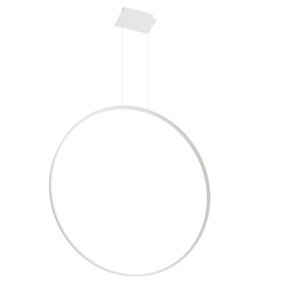Thoro Lighting Hängelampe aus Stahl, Höhe 150 cm, weiß style modern - Stahl