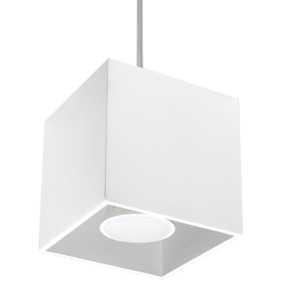 Lámpara de techo blanco aluminio alt. 110 cm