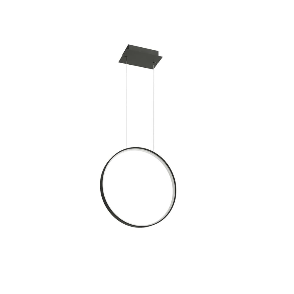 Thoro Lighting Hängelampe aus Stahl, Höhe 150 cm, schwarz style modern - Stahl