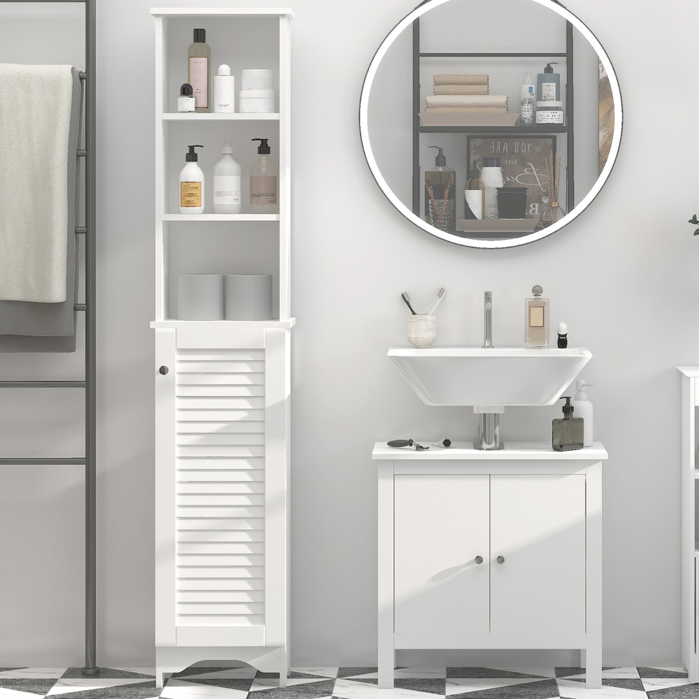 Armario para baño 34x20x165 cm blanco - Maisons du Monde