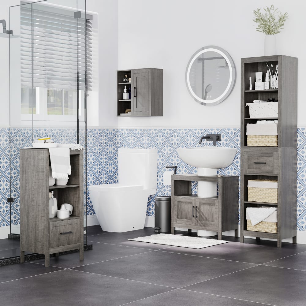 Armario de baño 48x20x50 cm gris - Maisons du Monde
