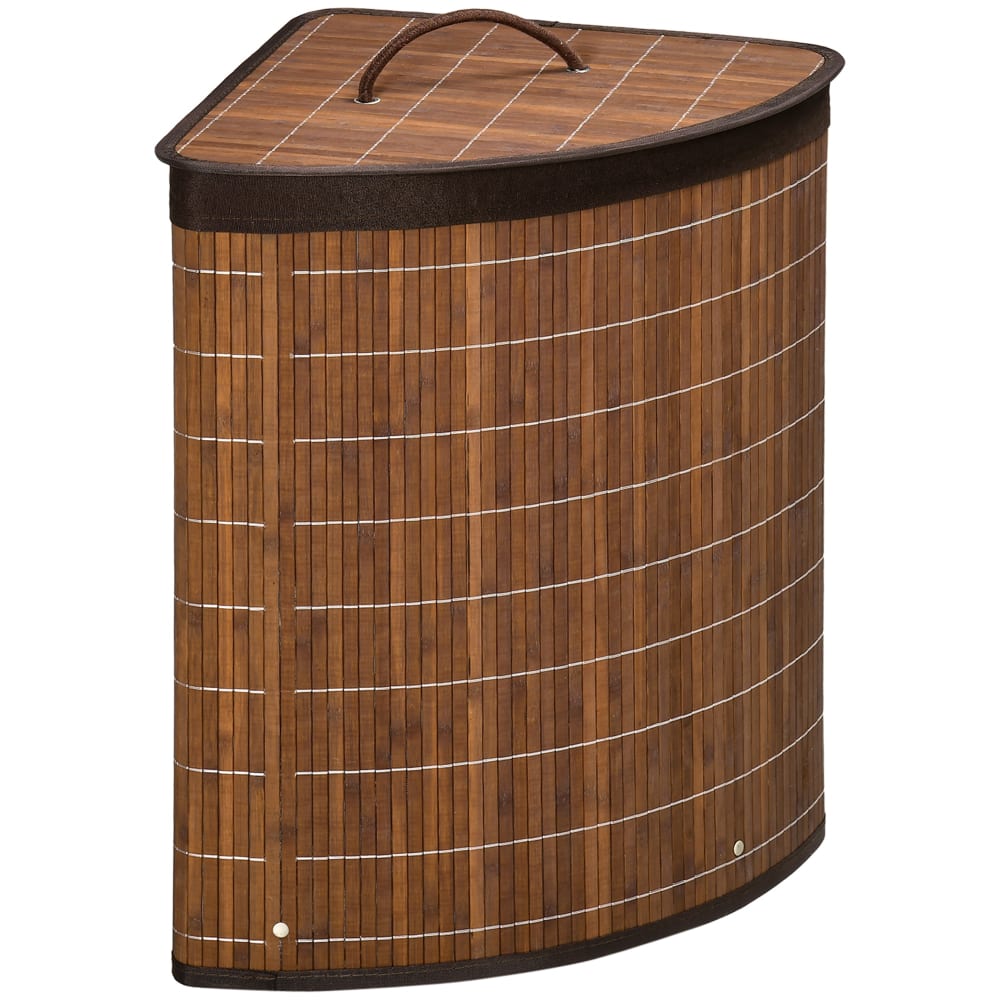 Cesta de lavandería 38x38x57 cm marrón