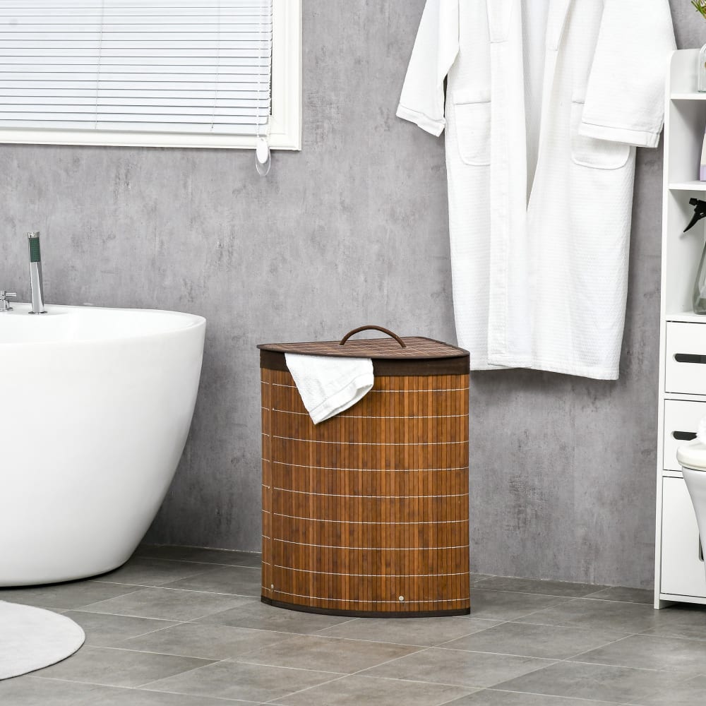 Cesta de lavandería 38x38x57 cm marrón - Maisons du Monde