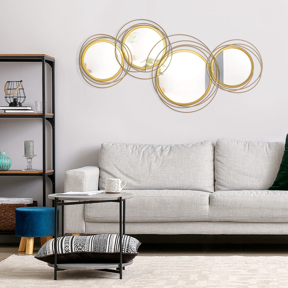 Decoración pared metálica 107x4x56 cm oro - Maisons du Monde
