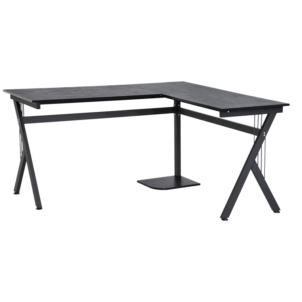 Mesa de ordenador 155x130x76 cm negro
