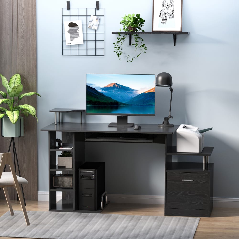 Mesa de ordenador 152x60x88 cm negro - Maisons du Monde