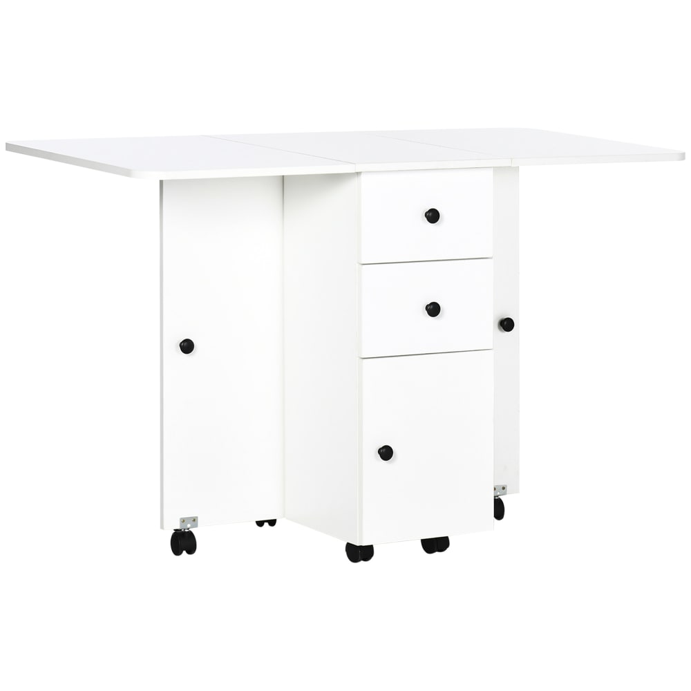 Mesa plegable cocina 120x60x76.5 cm blanco