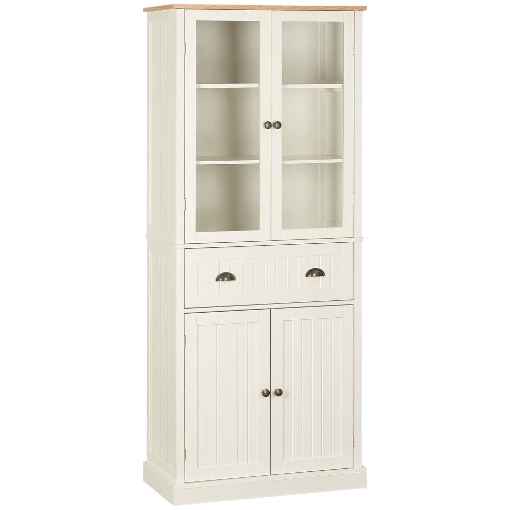 Alacena de cocina 76x40x182.5 cm crema
