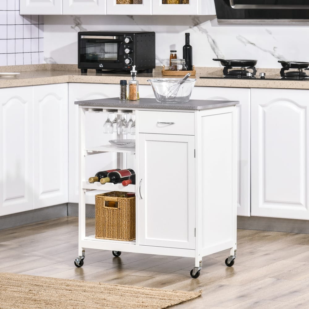 Carrito de cocina 76x48x88 cm blanco - Maisons du Monde