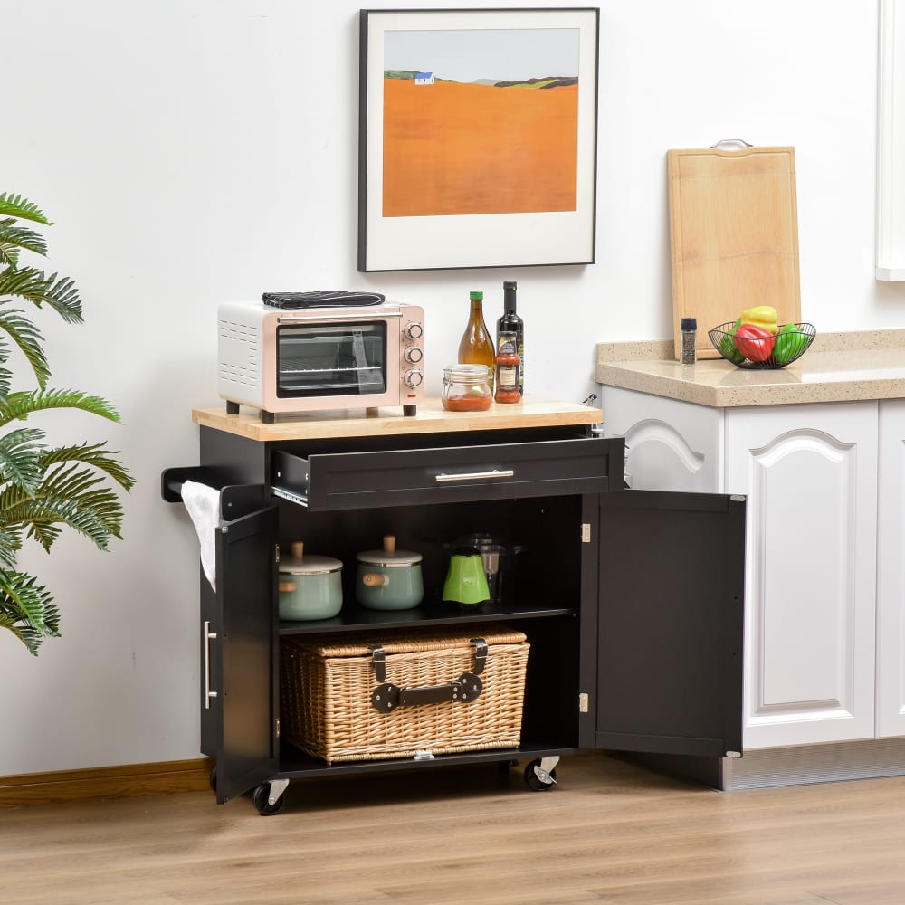 Carro de cocina 109x40x89 cm negro - Maisons du Monde