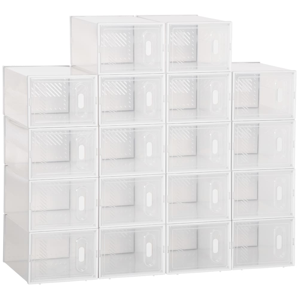 Armario modular 25x35x19 cm 18 unidad transparente