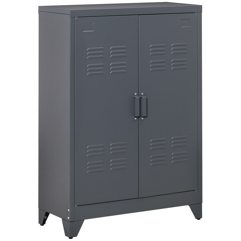 Armario metálico 75x33x110 cm gris