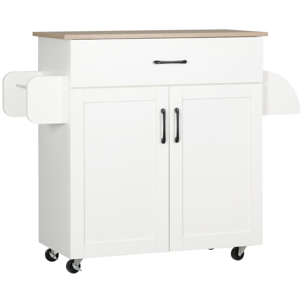 Carro de cocina 105x36x85 cm blanco