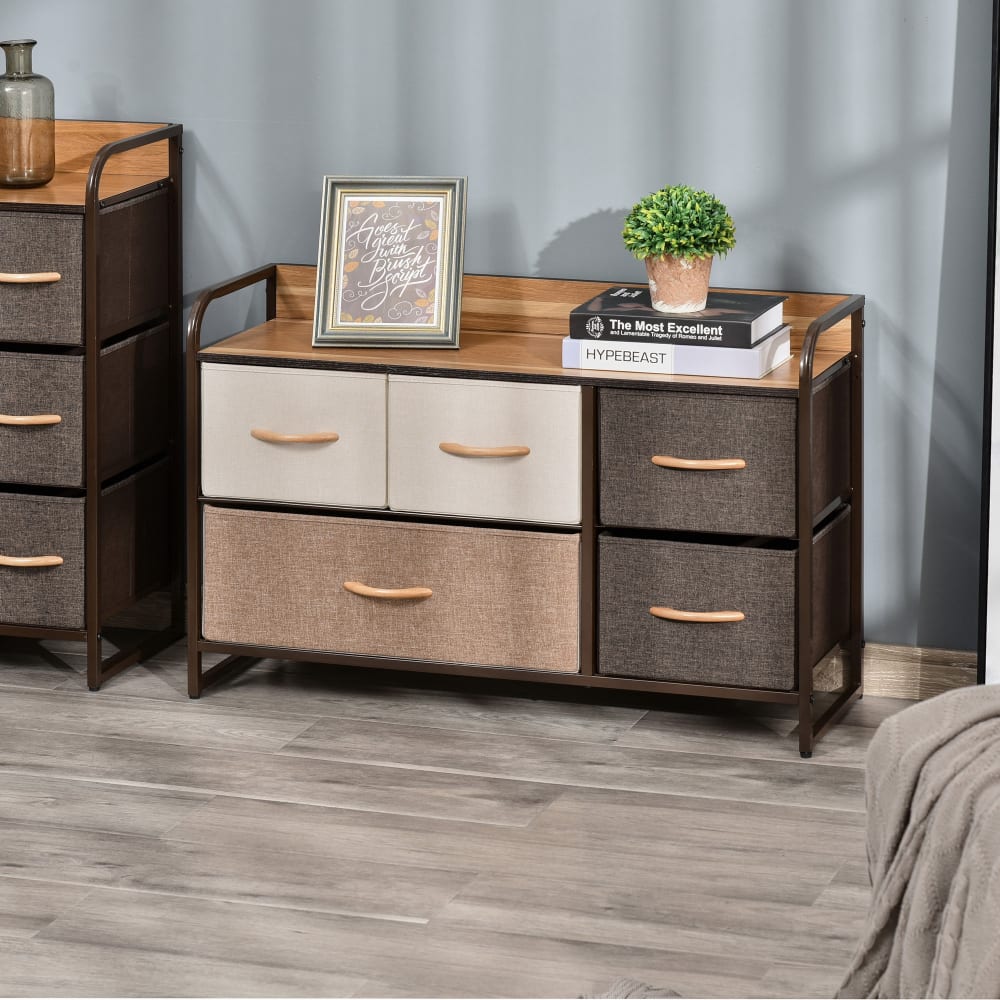 Cómoda de tela 87.5x29x58 cm multicolor - Maisons du Monde