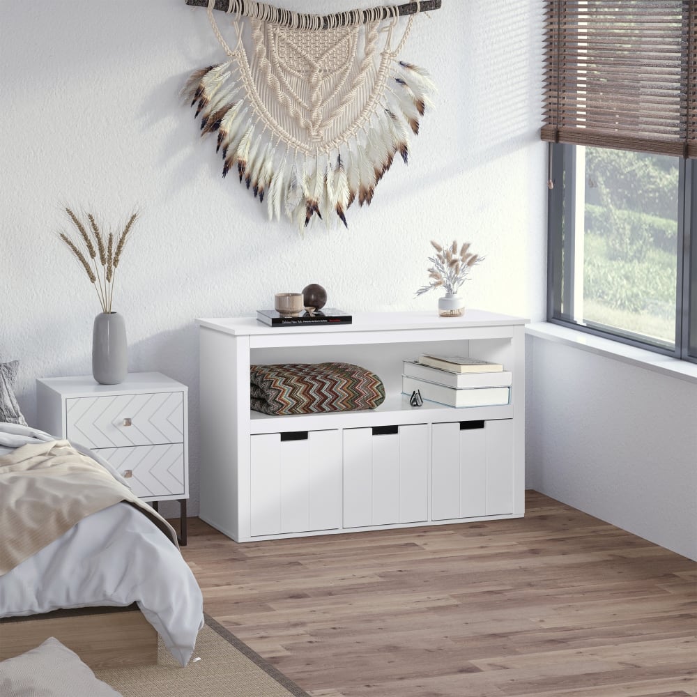 Aparador de salón 102x33x61.5 cm blanco - Maisons du Monde