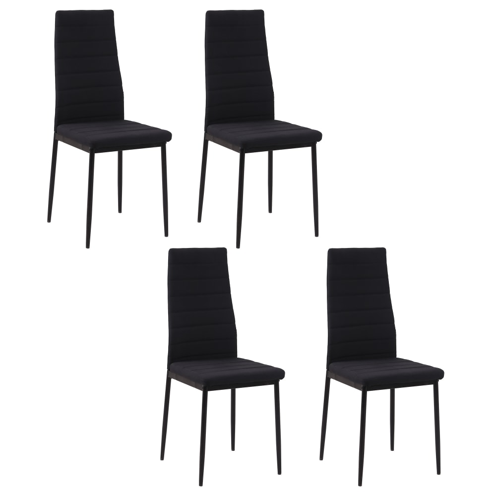 Sillas de comedor 41x50x97 cm negro