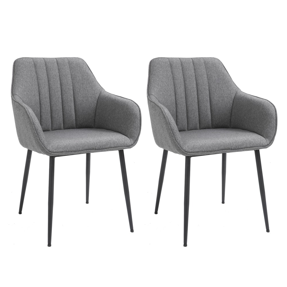 Set 2 sillas comedor 59.5x56.5x81 cm gris