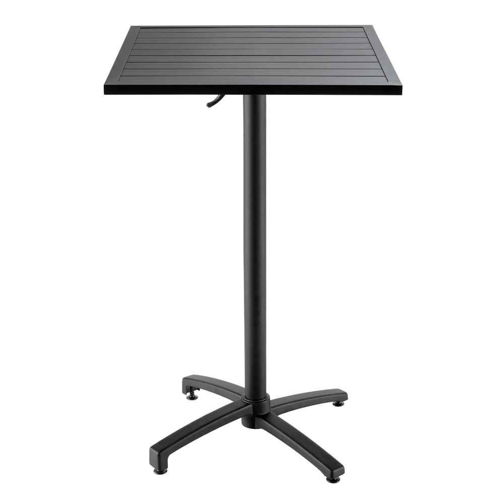 Table haute mange debout en aluminium noir