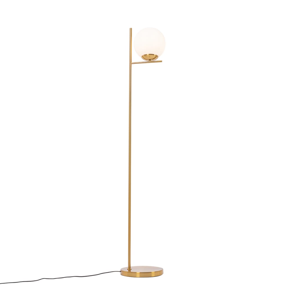 Lampadaire en acier doré/laiton — vue 3