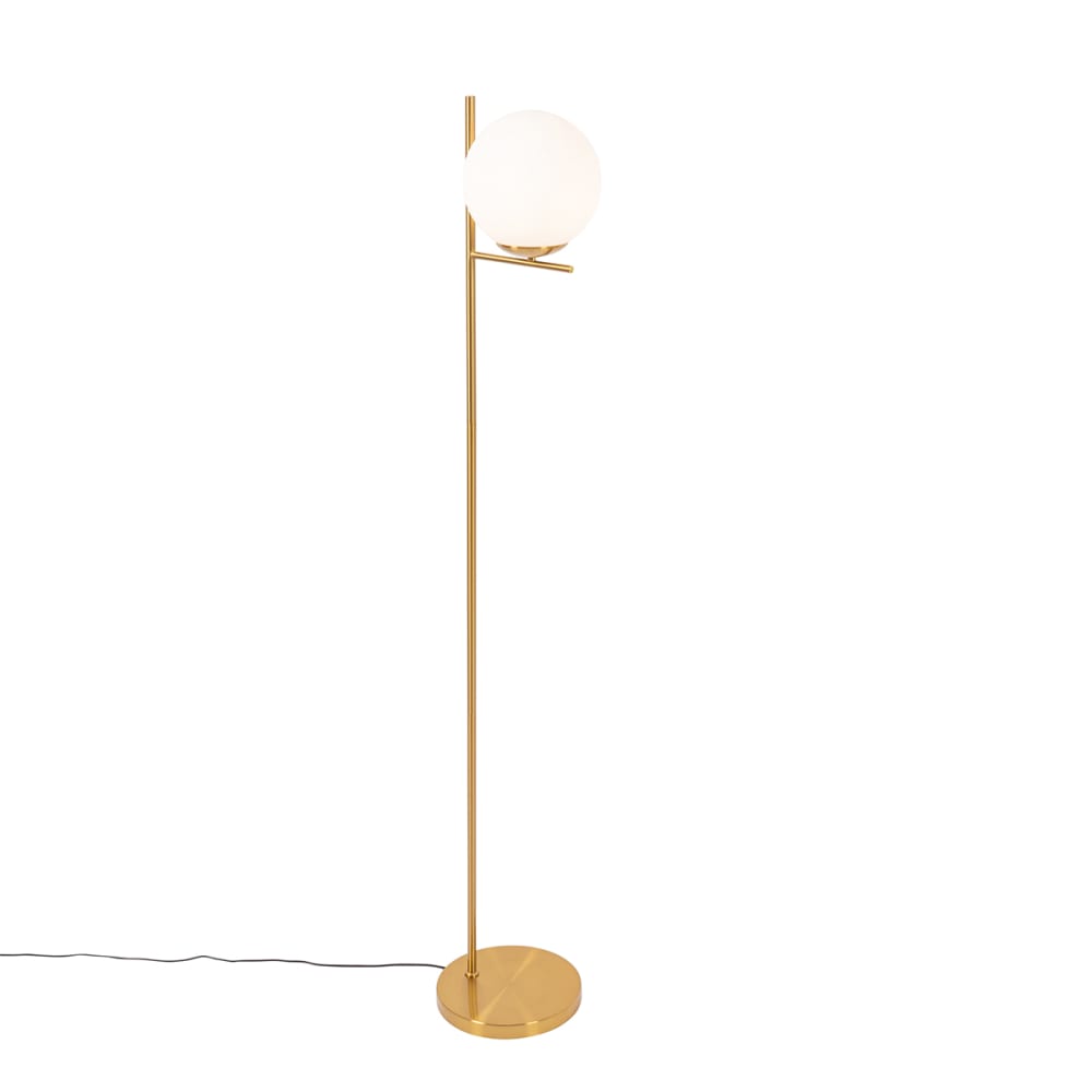 Lampadaire en acier doré/laiton — vue 4
