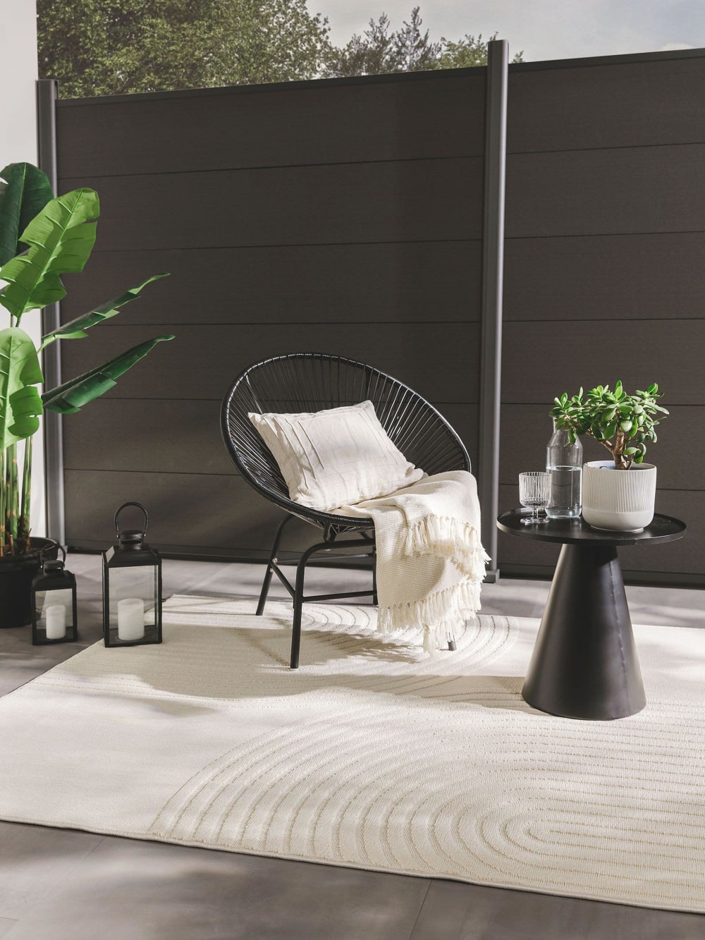 Tapis d'extérieur & intérieur crème 120x170 - Maisons du Monde