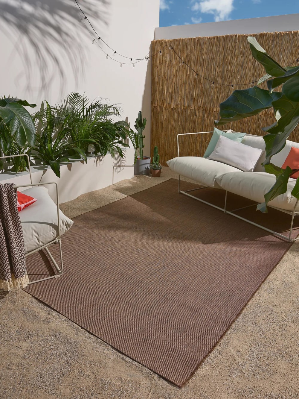 Alfombra de exterior & interior marrón 200x290 - Maisons du Monde