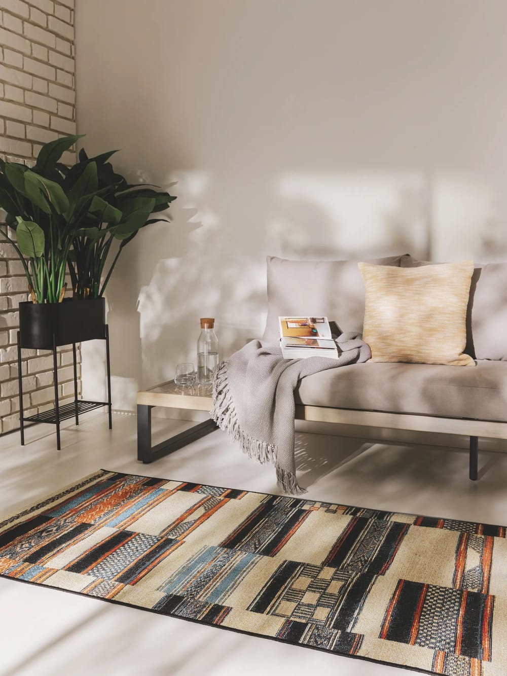 Tappeto passatoia per esterni multicolor 80x250 - Benuta