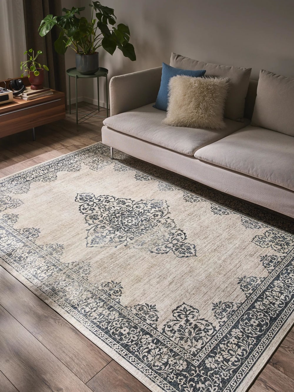 Tapis gris 160x230 — vue 3