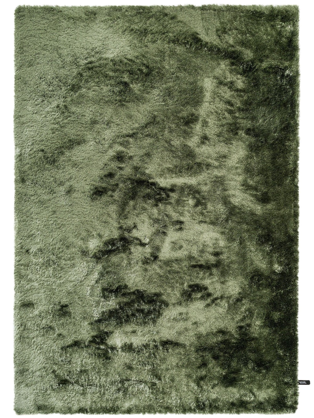 Alfombra pelo largo verde 240x340