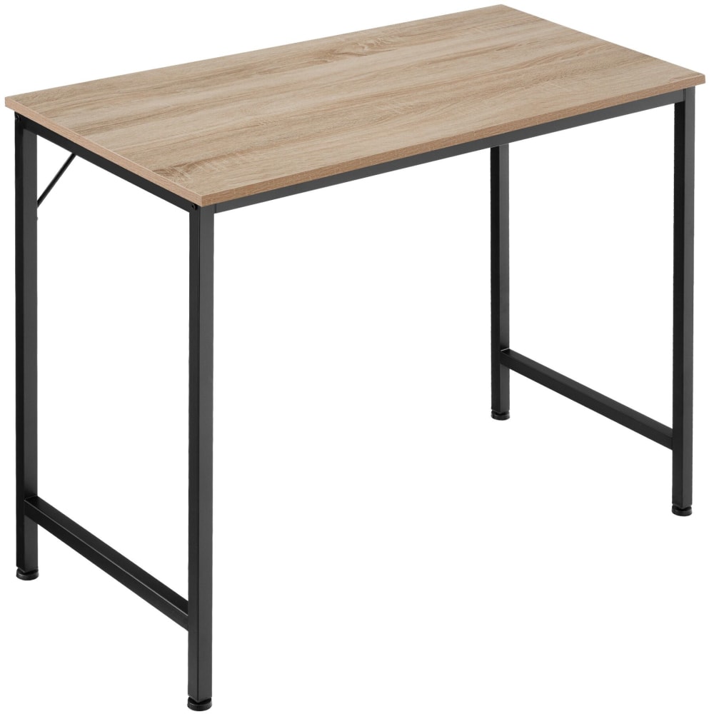 Bureau style industriel en panneau aggloméré bois clair Bureau style industriel en panneau aggloméré bois clair