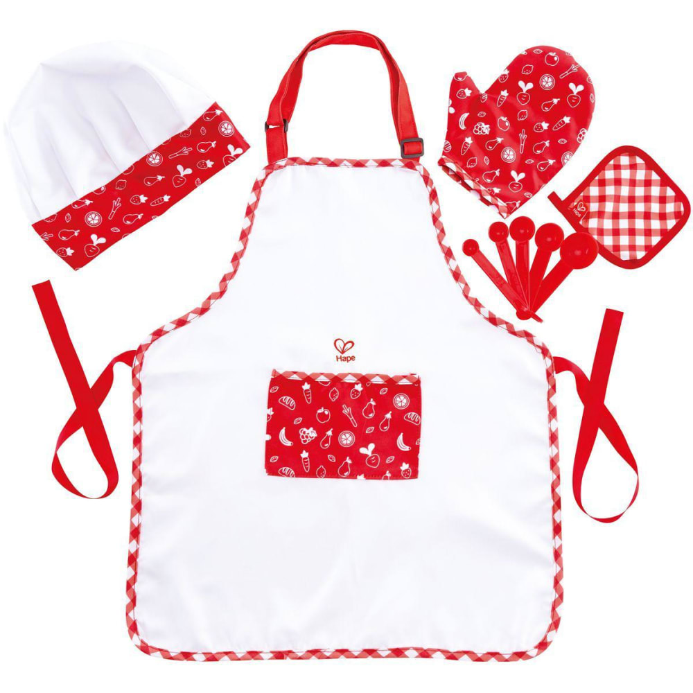 Ensemble de cuisinier enfant avec tablier et toque Ensemble de cuisinier enfant avec tablier et toque