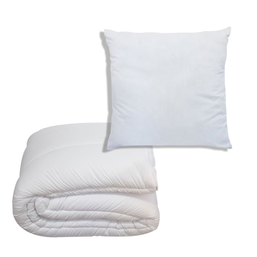 Couette temperee 140x200 et oreillers 100% polyester 60x60 - Maisons du Monde