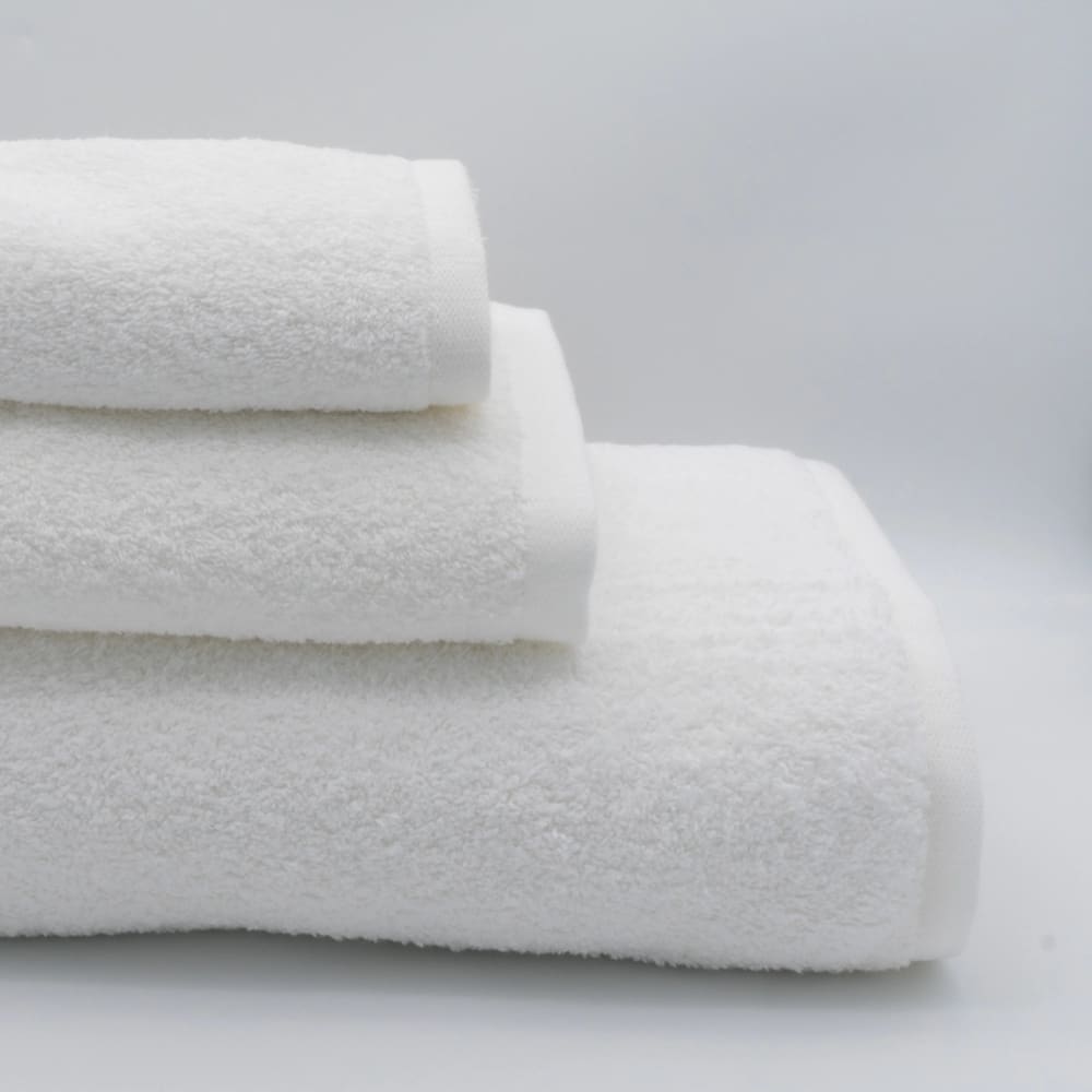 Juego de toallas de 3 piezas liso blanco 600 gr./m2 - Maisons du Monde